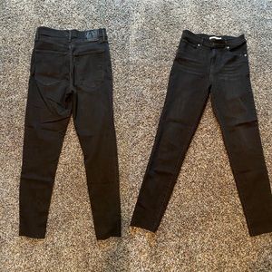Levis mile high black denim skinny Jean
